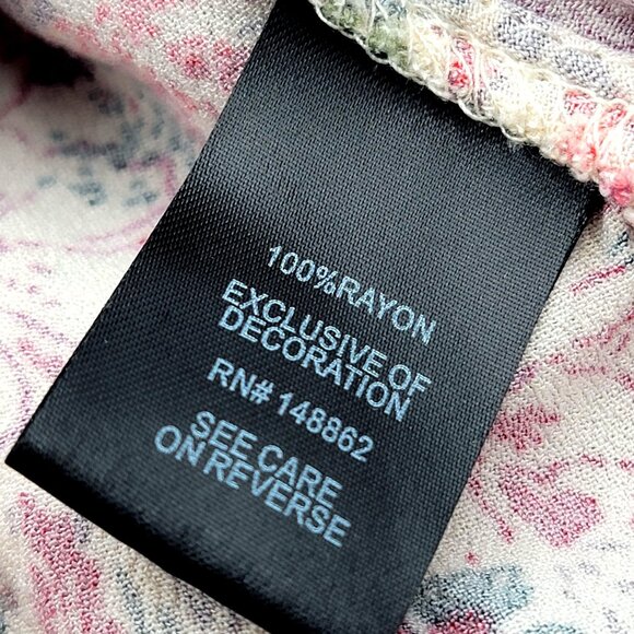 Torrid Womens Floral Boho Tunic   Lace-Up With Long Sleeves Size 1 - Picture 8 of 11